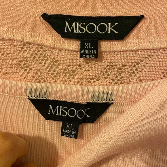 Misook Soft Pink Knit Top - Picture 2 of 3